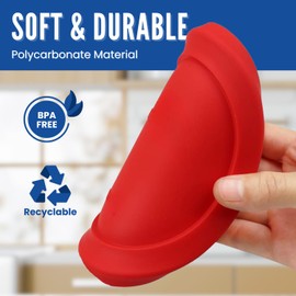 Replacement Lids for Pyrex (2) 7202-PC 1 Cup Green (2) 7200-PC 2 Cup Orange (2) 7201-PC 4 Cup Blue (1) 7402-PC 6/7 Cup Red