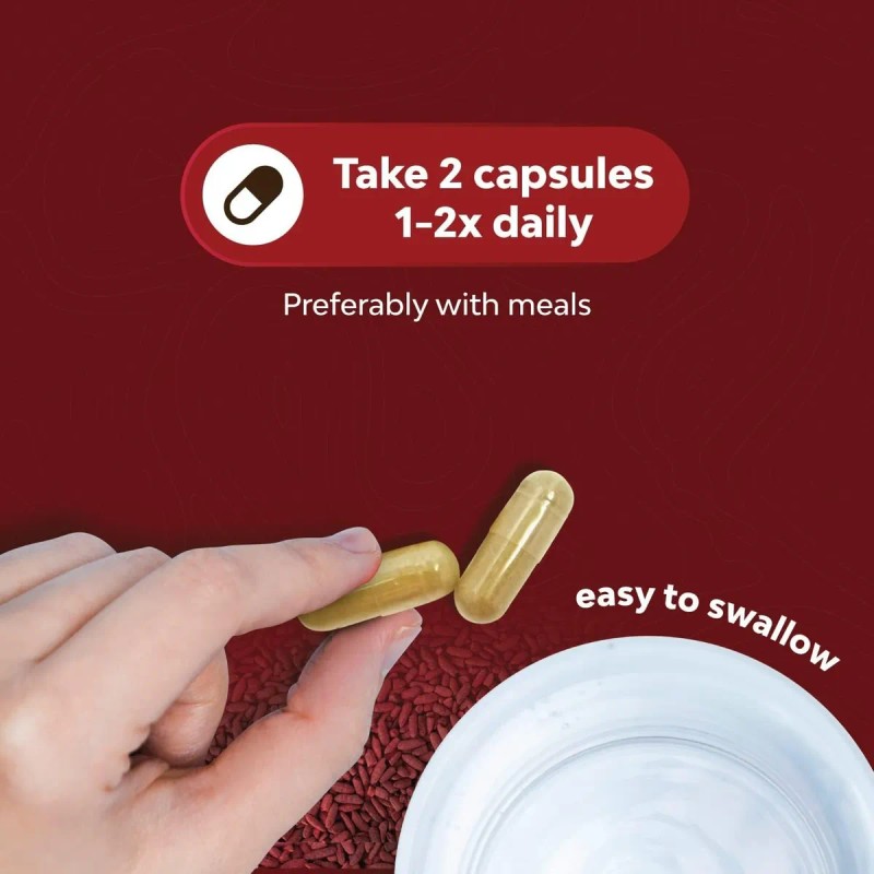 Arroz De Levadura Roja Ayuda Para Salud Cardiaca 120 Cáps.