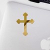 Decal Stickers of Easter Cross (Metallic Gold) (Set of 2)