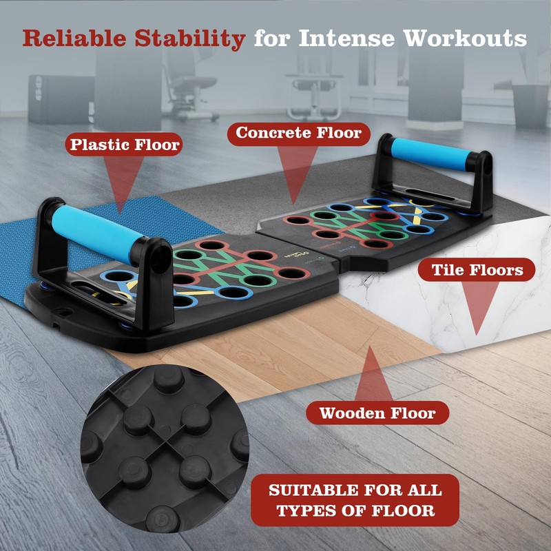 Push Up Board Home Workout Equipment PP Solid Multi Functional