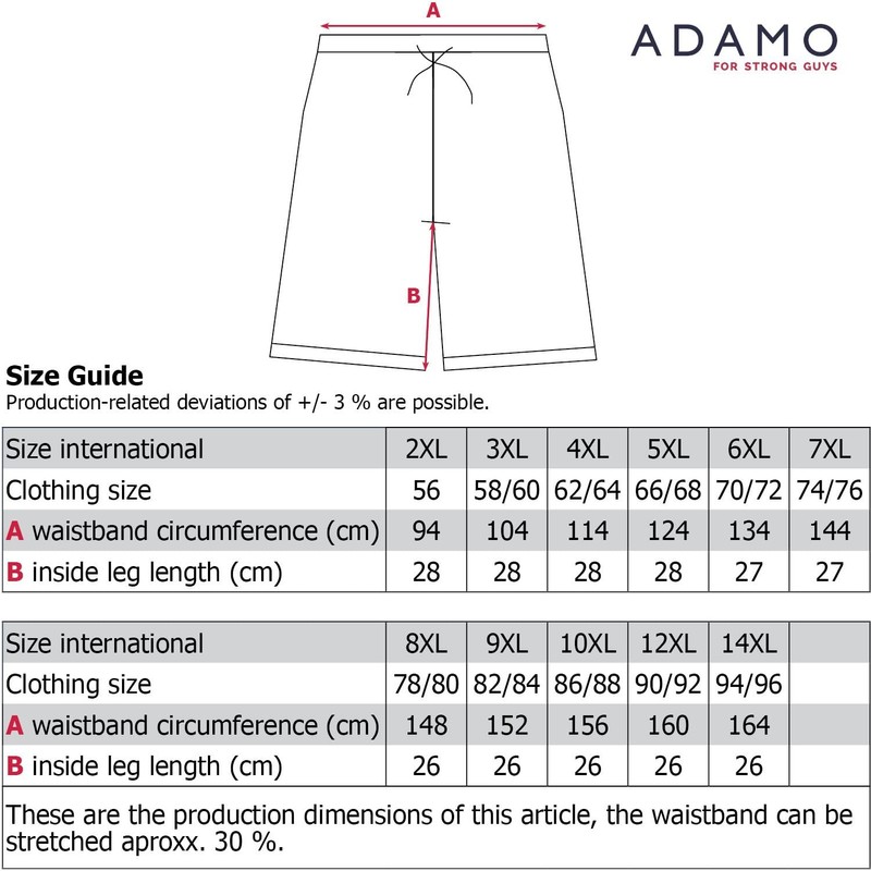 ADAMO Sweatshorts with Cargo Pockets RHODOS Series Plus Sizes up