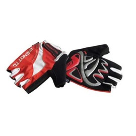 Benotto Guantes Ciclista Corto Gel MS-2015-2 Talla: M Rojo/Blanco
