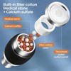 Splash Proof Booster Swivel Kitchen Filter Tap,360 Rotation Faucet Sprayer,