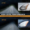 WEELMOTO headlight for 2008-2013 Nissan Rogue /2014-2015 Select,Black Housing Amber