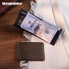 Montana West Genuine Leather Money Clip Wallet - Minimalist RFID