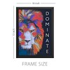 ROSE CLIO Lion Masculinity Quote Poster Print for Living Room,