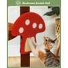 MUTTROS Mushroom Cat Tree Tower with Removable Scratcher, Large Hammock,