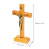 Crucifix Wooden Hand Made Standing Catholic Jesus Crucifix Wall Cross