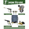 TechSweepPro 3/8" 4800PSI Pressure Washer Hose 75FT with Swivel Quick
