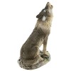 The Bridge Collection Small Howling Wolf Figurine - Resin Gray