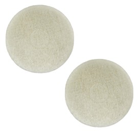 Polish Orbiter Pad 437.051 for Oreck 550MC Orbiter Floor Machine，12-inch Diameter,White（2pc）