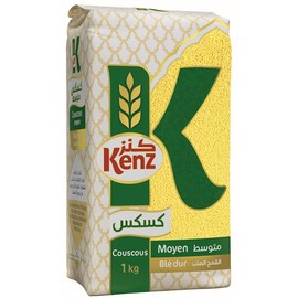 Premium Original Moroccan Barley Couscous - Kenz 1kg | All-Natural & 100% Vegan (Medium Couscous)