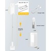 SupeDesk Phone Stand for Recording, Overhead Phone Mount with Light,