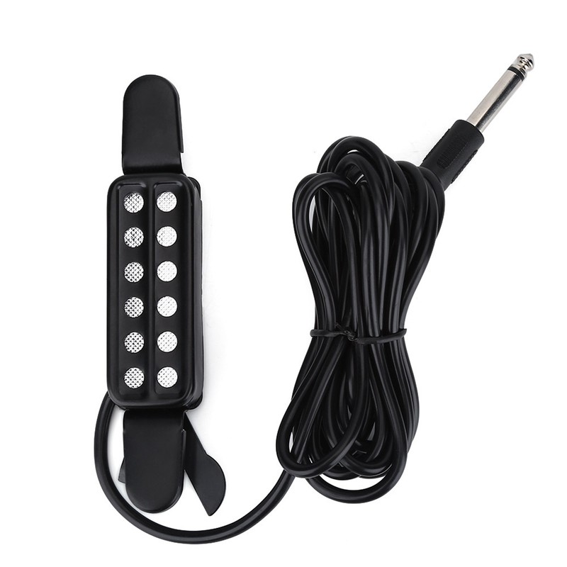 12 Sound Hole Magnetic Pickup Transducer for Acoustic Guitar Musical