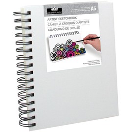 Royal & Langnickel 5.8 x 8.3 inch Canvas Hard Cover Sketch Book (80 Sheets)
