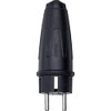 Merten 122051 Solid Rubber SCHUKO connector, black