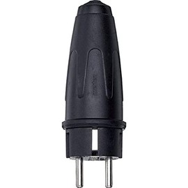Merten 122051 Solid Rubber SCHUKO connector, black