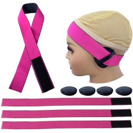 4 Pcs Elastic band for Wigs, Lace Band Edge Band, Edge Wrap to Lay Edges, Lace Melting Band for Baby Hair Holding Band for Wigs, Edge Laying Band