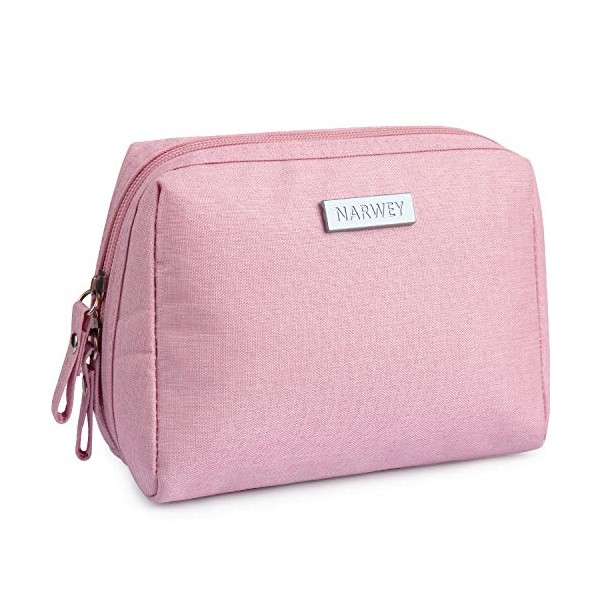 Small Makeup Bag for Purse Travel Makeup Pouch Mini Cosmetic Bag for Women (Small, Pink) â¦