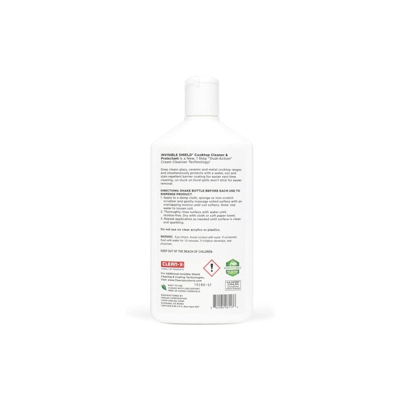Unelko 61176 Invisible Shield Cooktop Cleaner and Protectant, Safe on