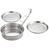 Ibili Lunch Box Stainless Steel Outdoor Camping Cookware with 20