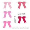 Meseey Premade Craft Bows Self Adhesive Pink Hot Pink Valentines