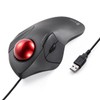 SANWA Wired Ergonomic Trackball Mouse, Optical Rollerball Mice, Programmable Silent