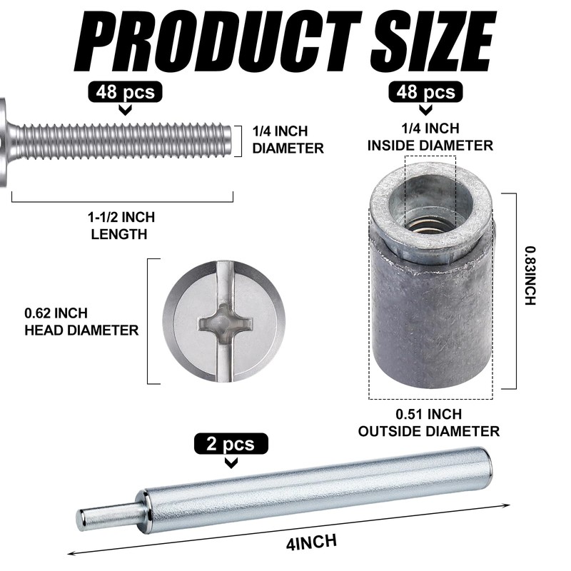 MorningRo 98 Piece Kit - Hurricane Shutter Hardware Hurricane Sidewalk