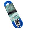 keepdrum MC003XJ 6 m Microphone Cable Blue XLR Female to