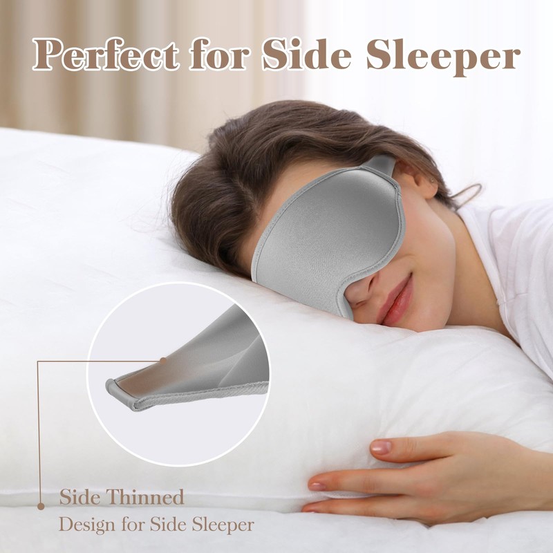 FYGRIP FYGRIP 3D Eye Mask, Ultra Comfort, 100% Pressure-Free &