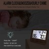 Digital Hygrometer Indoor Thermometer, Temperature Humidity Gauge with Desk Clocks