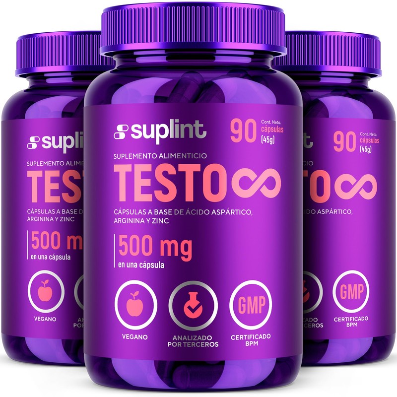 TESTO Multivitamínico Hombre Licopeno y Biotina Complemento Alimenticio Vegano Sin