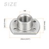 METALLIXITY 10 Pcs Carbon Steel Double Tab Fastener Nuts (M8)