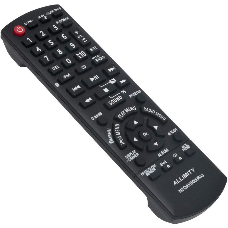 ALLIMITY N2QAYB000643 Remote Control Replacement for Panasonic HiFi System SCHC55
