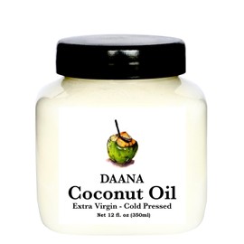 Daana Coconut Oil for Skin: USDA Organic, Extra Virgin, Cold Pressed (350 ml)