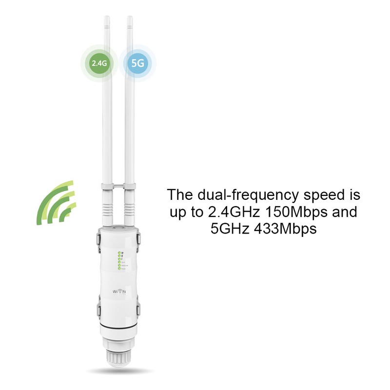 AC600 Outdoor Wifi Repeater AP Dual Band High Power Extender