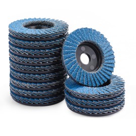 MOGRQAP 12 Pack Angle Grinder Discs, 76mm Flap Discs Polishing Rough Corners 80 Grit Grinder Sanding Discs for Metal Wood Steel