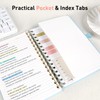 Umriox Spiral Notebook A5, 180 Pages Wirebound Notepad, 100GSM Thick