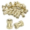 uxcell Knurled Insert Nuts, 30Pcs M3 x 7mm(L) x 5mm(OD)