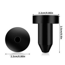 Wmzjnljy 12pcs Kayak Drain Plugs Canoe Drain Stoppers Kit Rubber Waterproof Plug Universal Kayak Drain Holes Plugs(M82-12)