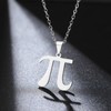 TEAMER Delicate PI Symbol Necklace Lightweight PI Math Symbol Pendant