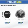 MECCANIXITY Microphone Cover Mini Furry Windscreen Foam Mic Sponge 8mm