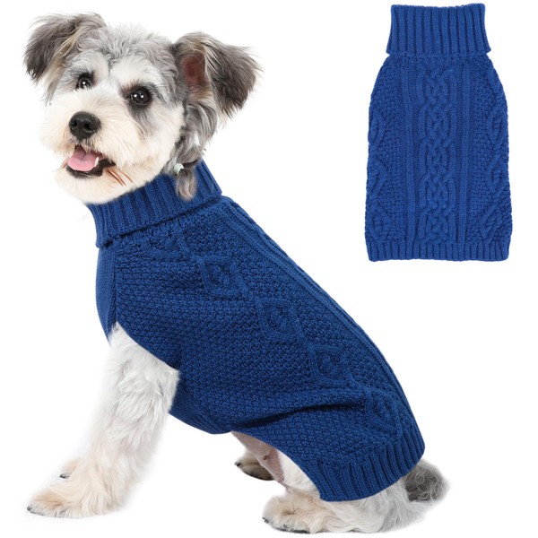 Dog Sweaters Small Dog Clothes Winter Turtleneck Puppy Sweater Warm