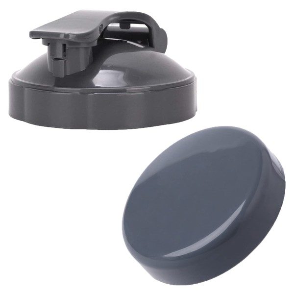 Flip Top to-Go Lid Stay-Fresh Resealable Lids Compatible with Nutribullet