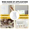 Bagentry 25 Pcs White Plastic Blind Pull Cord Knobs Drops
