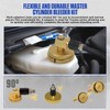 20PCS Brake Bleeder Adapter Kit Master Cylinder Bleeder Kit with