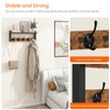Homode Wall Hooks with Shelf, Wood Coat Rack with Shelf