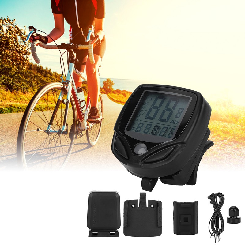 English Type LCD Digital Display Mountain Bike Bicycle Speedometer Bike