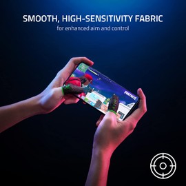 Razer Gaming Finger Sleeve - Non-Slip Finger Sleeve for Mobile Gaming (Lightwight and Breathable, Smooth and High Sensitivity Fabric, Wide Compatibility and Universal Fit) Black and Green
