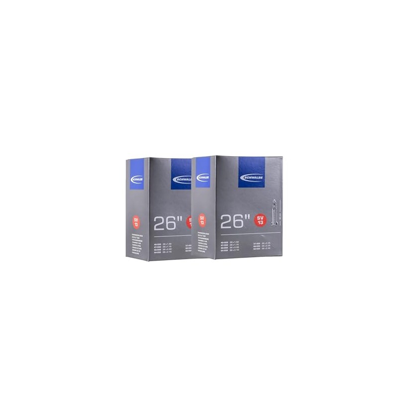 Schwalbe Set of 2 Bicycle Tubes, Genuine Product, 1.0 x